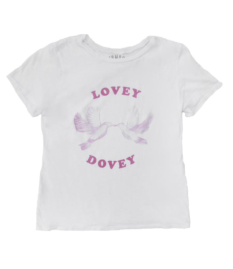 the lovey dovey tee by fairmount laundry kissing doves tee katrina eugenia watercolor doves