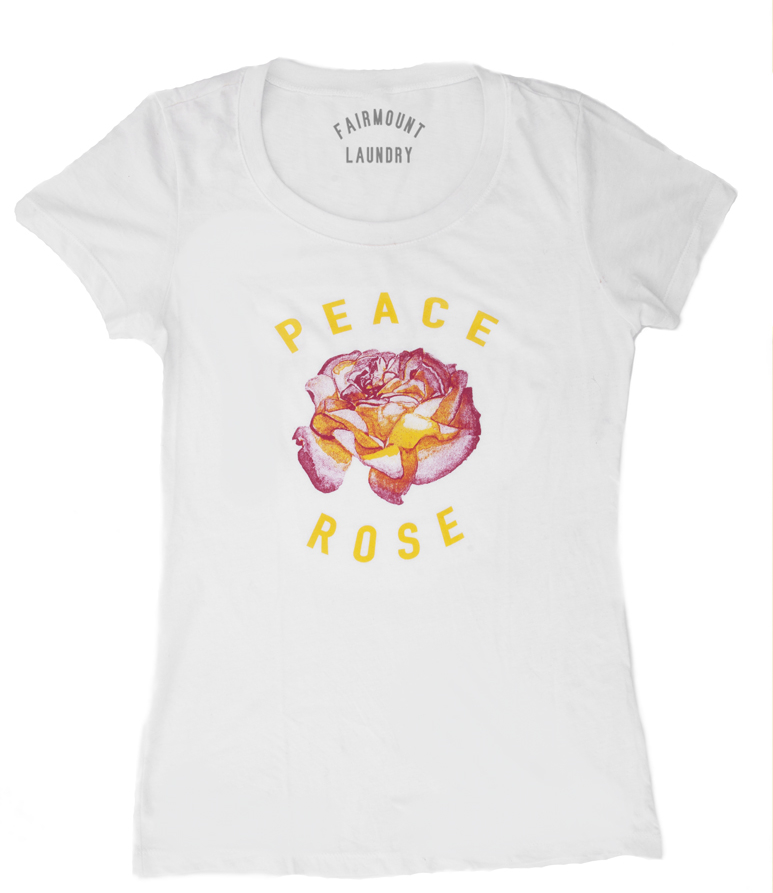 peace rose tee the language of flowers katrina eugenia fairmount laundry watercolor rose tee